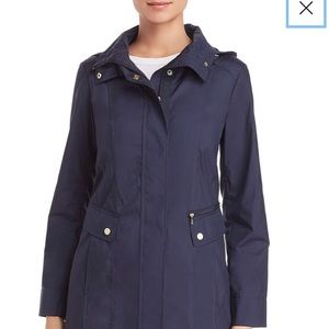 Cole Haan Packable Rain Jacket with Matching Pouch